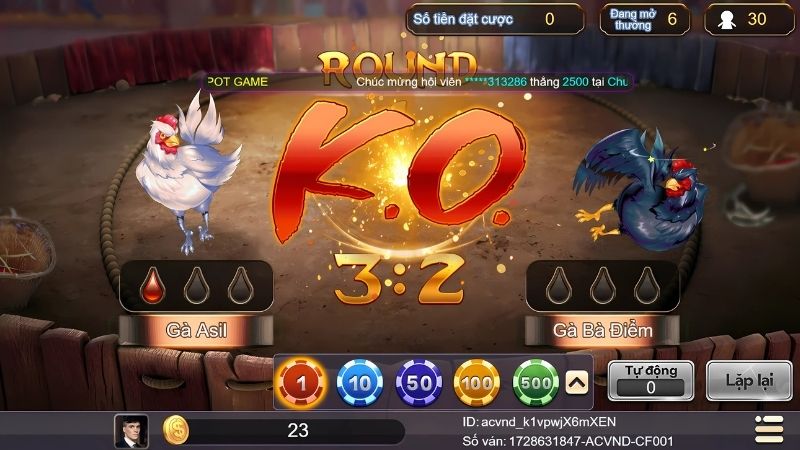 Tỷ lệ cược đá gà trực tuyến tại Kingfun kèo Full Time Draw